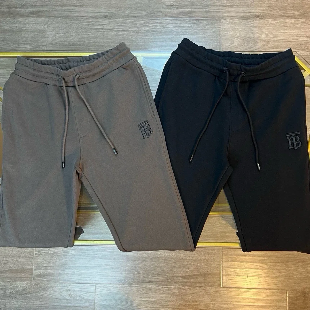 Burberry Sweatpants Grey and Black Pants