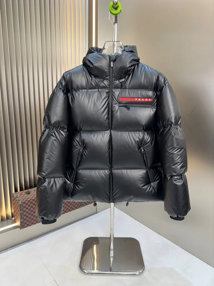 Prada 2025 Winter High-Quality White Duck Down Jackets