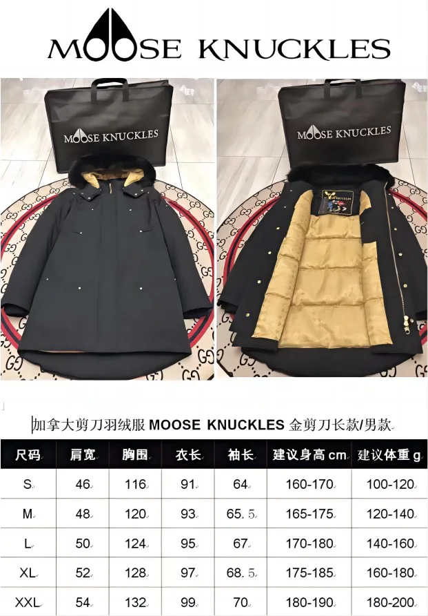 Moose Knuckles Men's Long Down Jackets