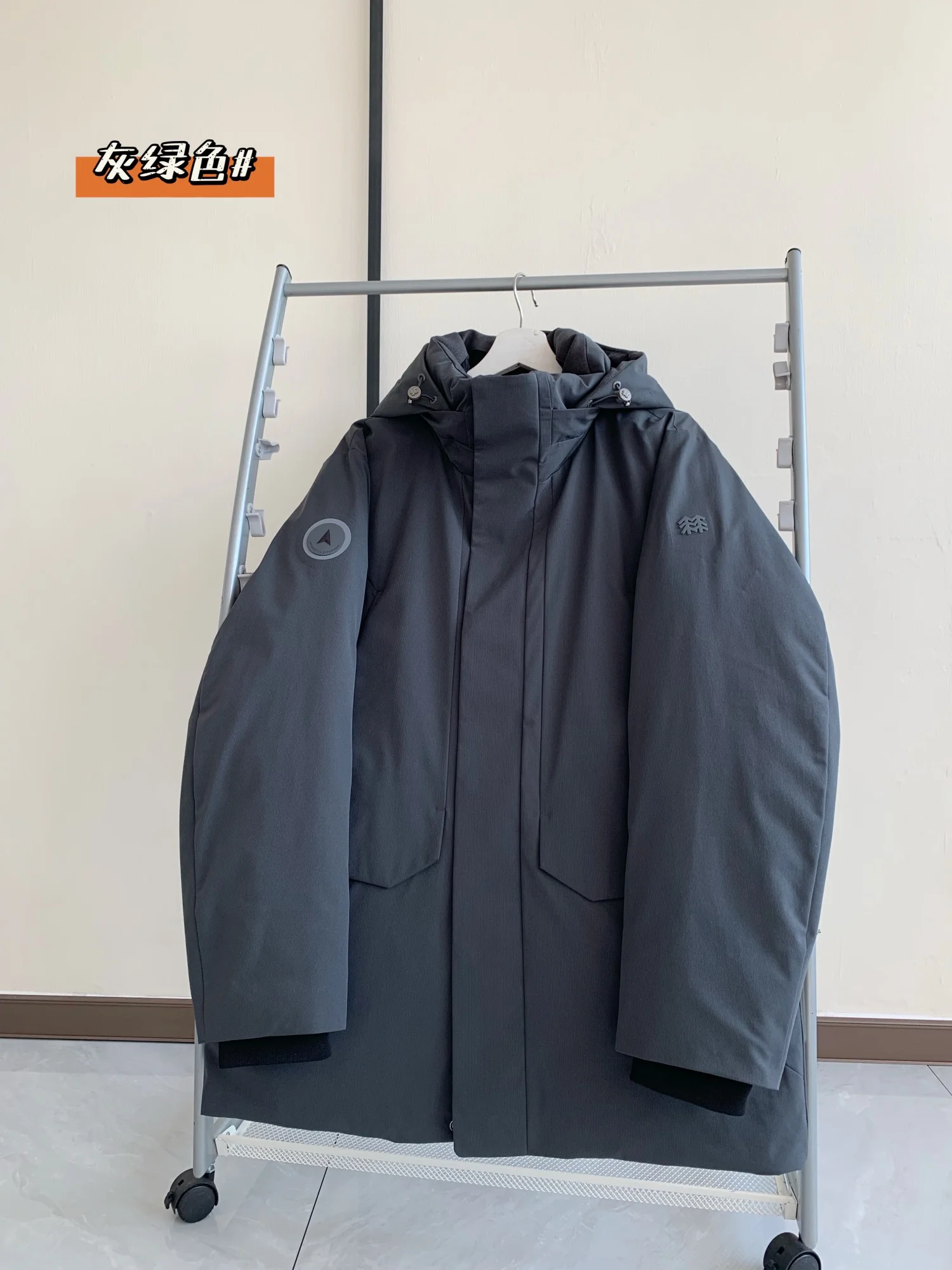 KOLON SPORT Men's Polar Series GORE-TEX Down Jacket (White Goose Down, Black)