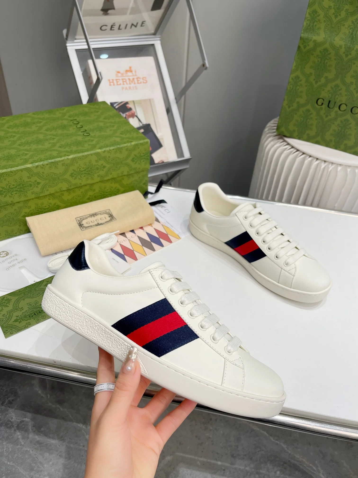 Gucci White Shoes