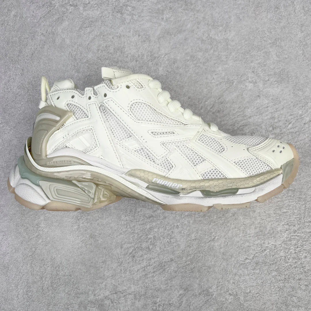 BALENCIAGA Runner Sneakers (White&Gray)