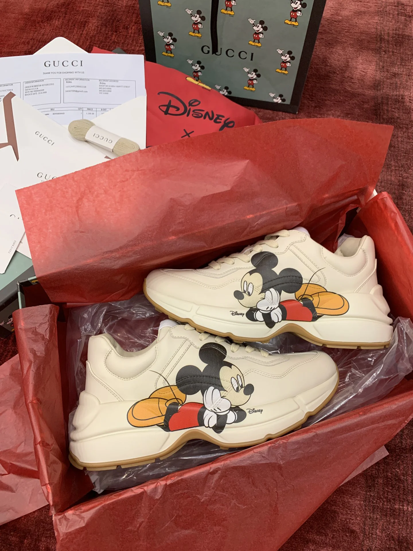 Gucci Rhyton Mickey Mouse-Themed Dad Shoes (Various Sizes)