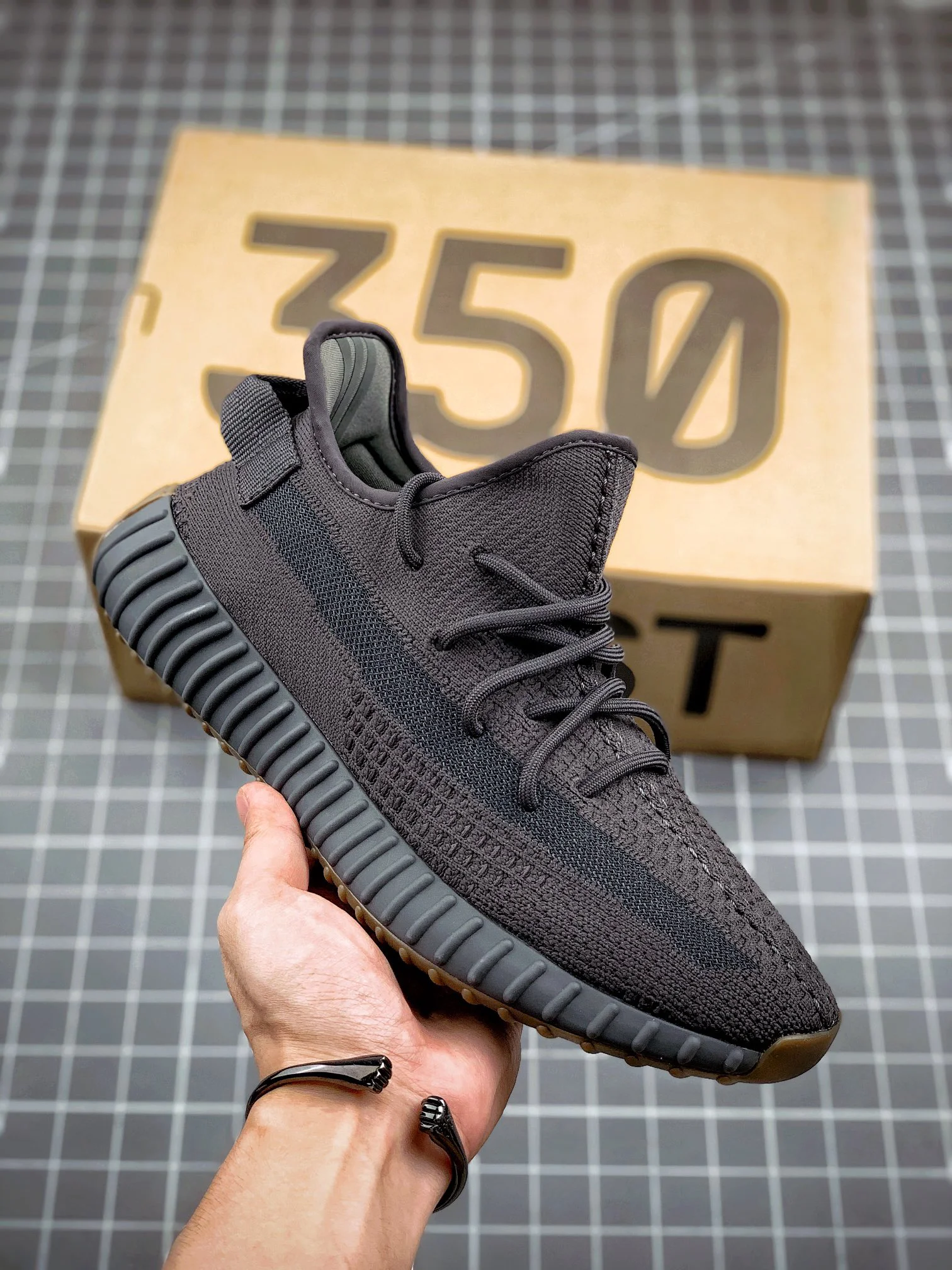 Adidas Yeezy Boost 350V2 "Cinder" Black Rubber Shoes