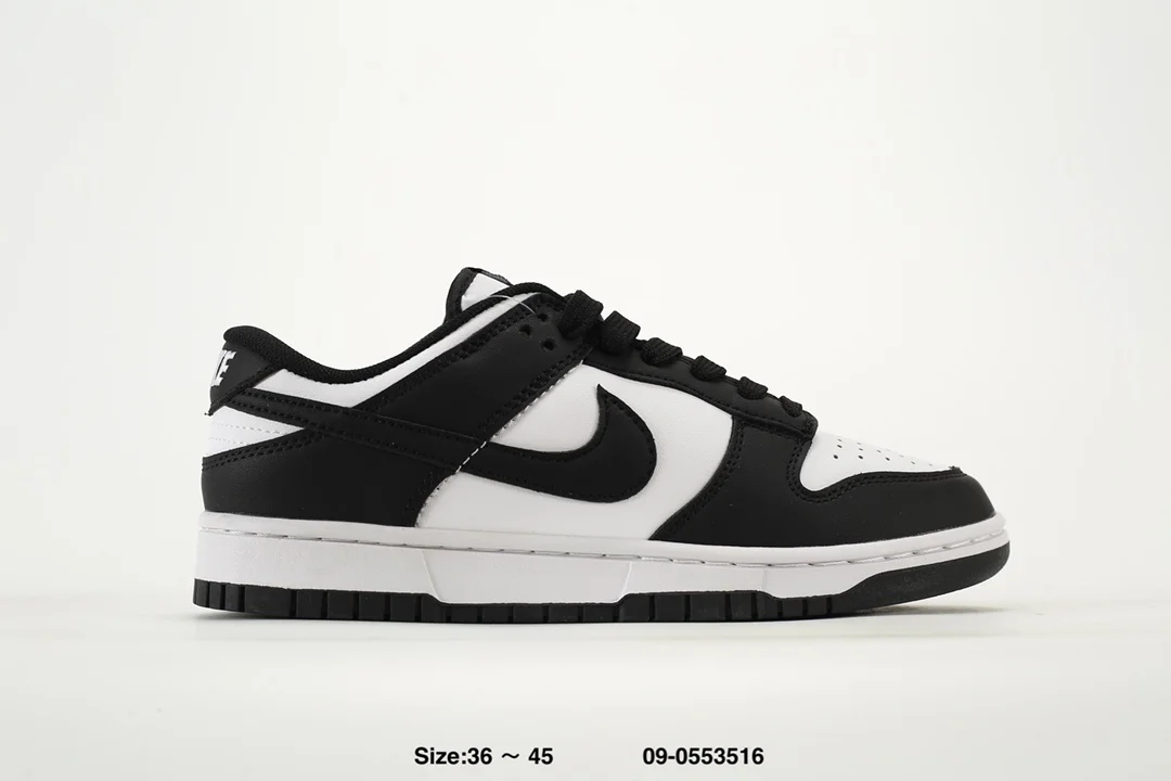 Nike Dunk Low Retro Black&White Casual Skateboard Shoes