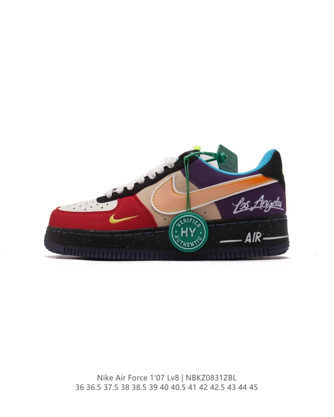 Nike Air Force 1 '07 Low What The LA Mens LV8 Shoes CT1117-100