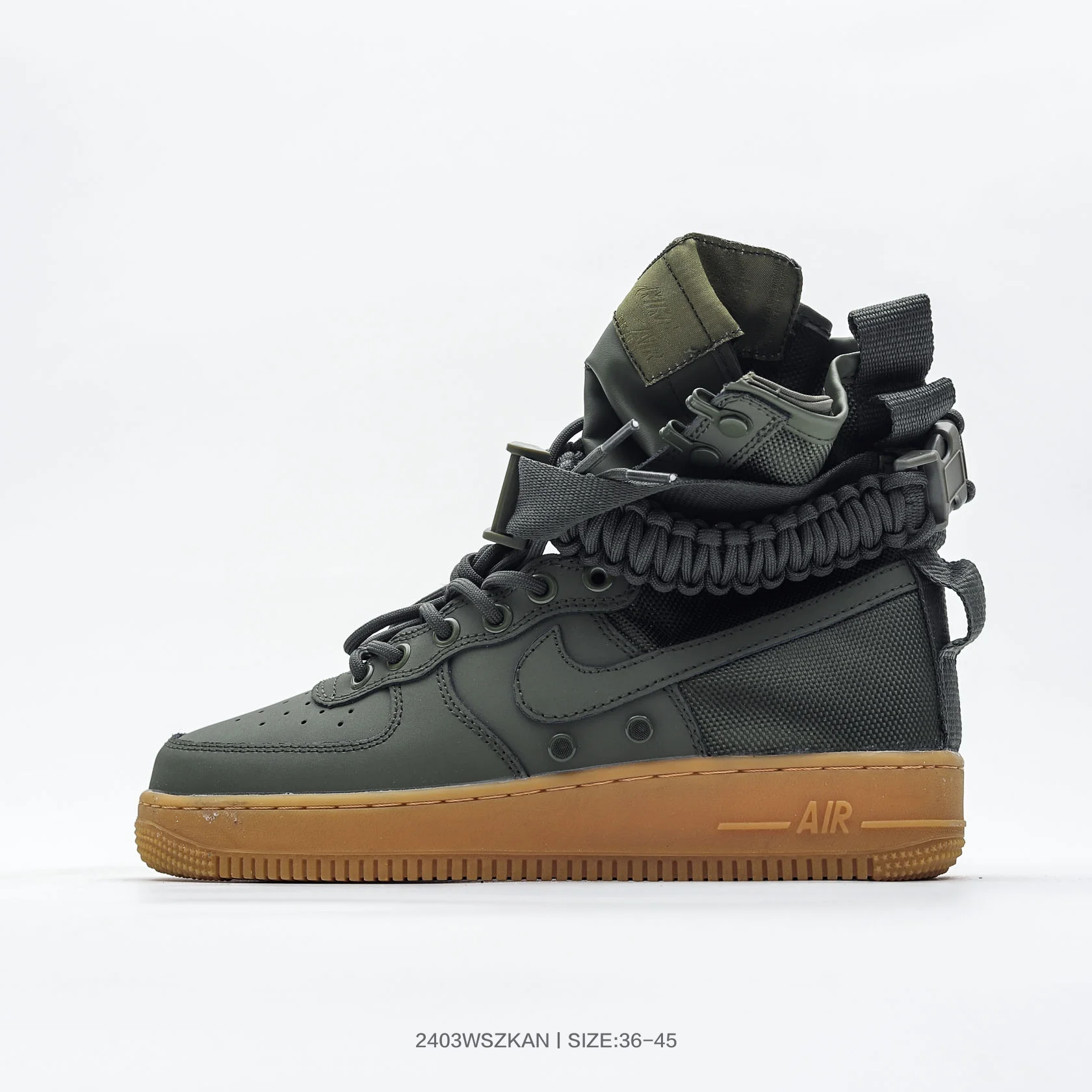 Nike WMNS SF-AF1 Mid Dark Green Skate Shoes