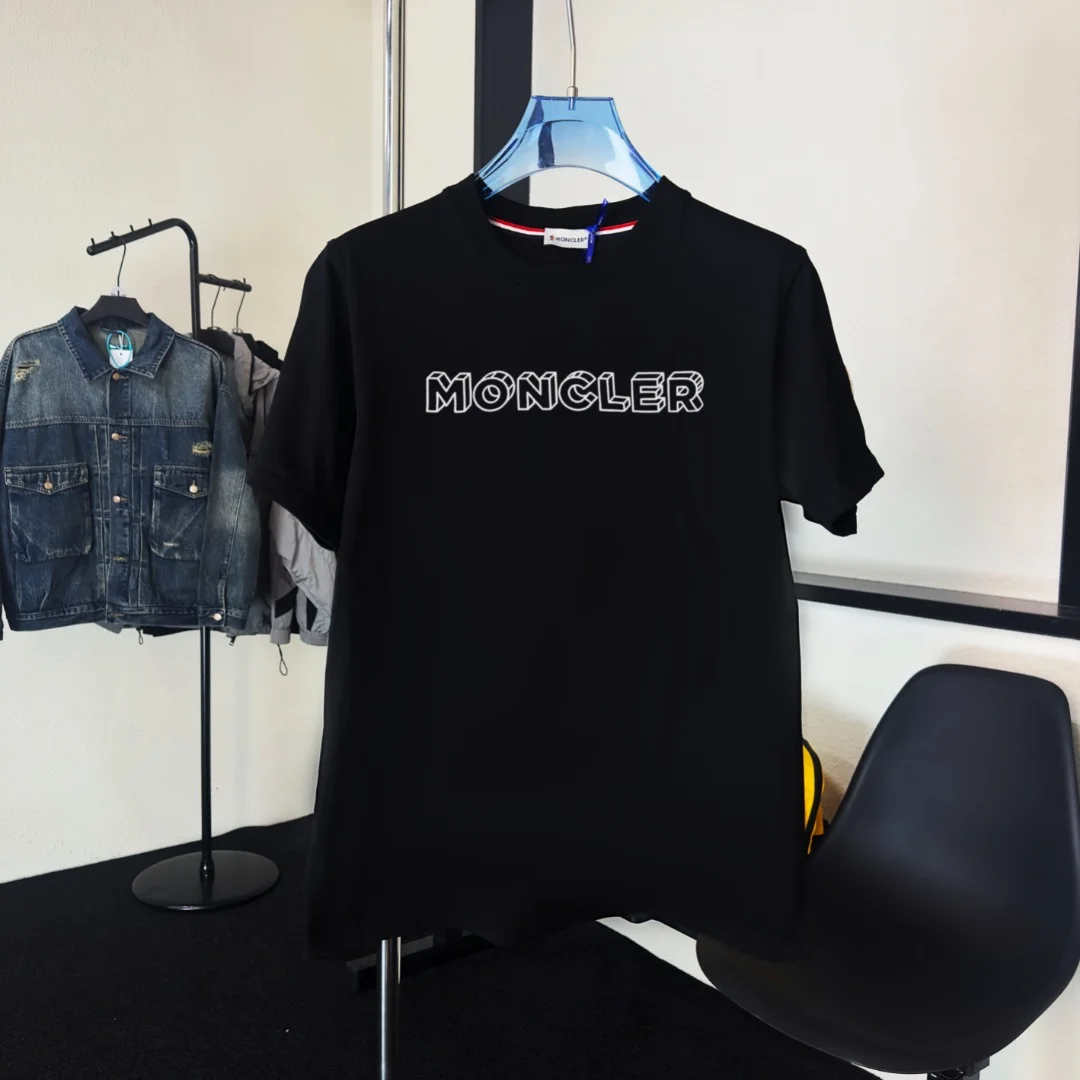 Moncler 2025 Black Crew T-Shirt (NFC, High-Quality)