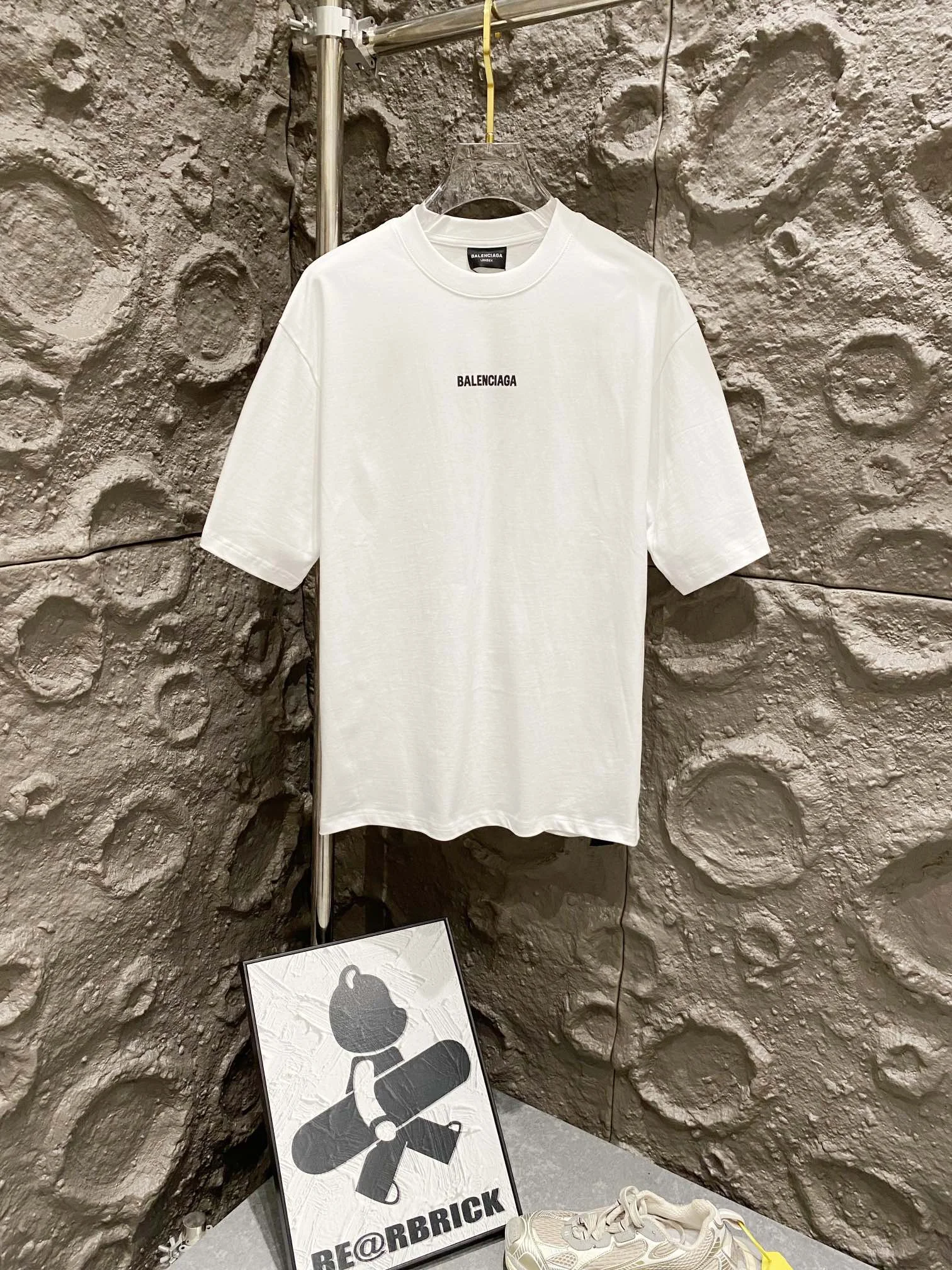 Balenciaga White Classic Logo 330g Cotton Oversized T-Shirt