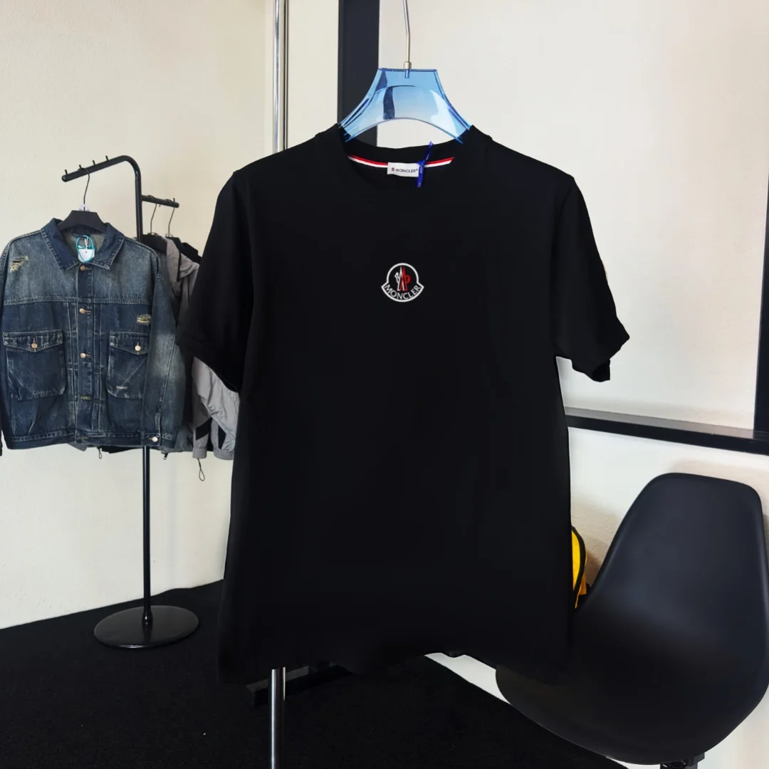Moncler 2025 Black NFC Embroidered Crewneck T-Shirt