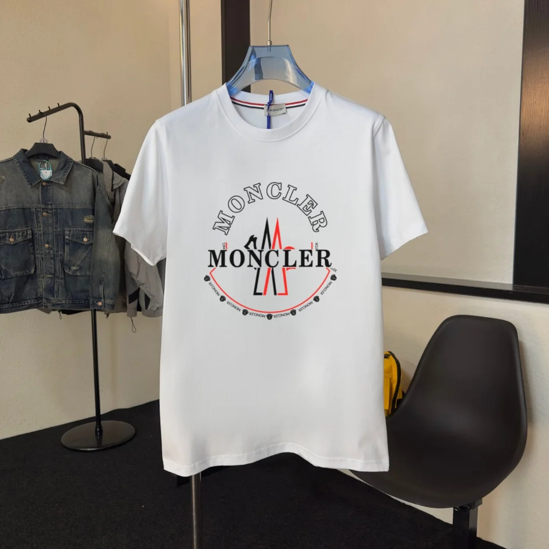 Moncler 2025 White Embroidered NFC Crew T-Shirt