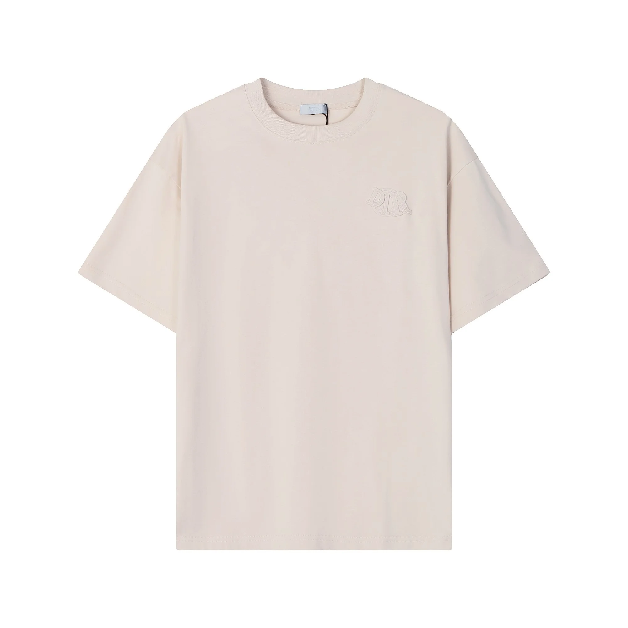 Dior Beige Embroidered Logo Oversize T-Shirt