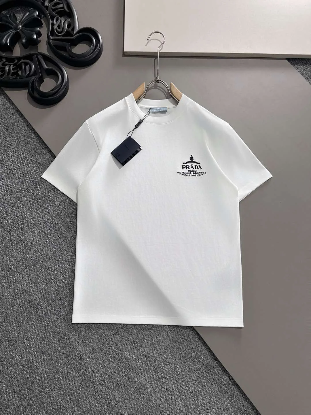 Prada 2025 Spring New White T-Shirt