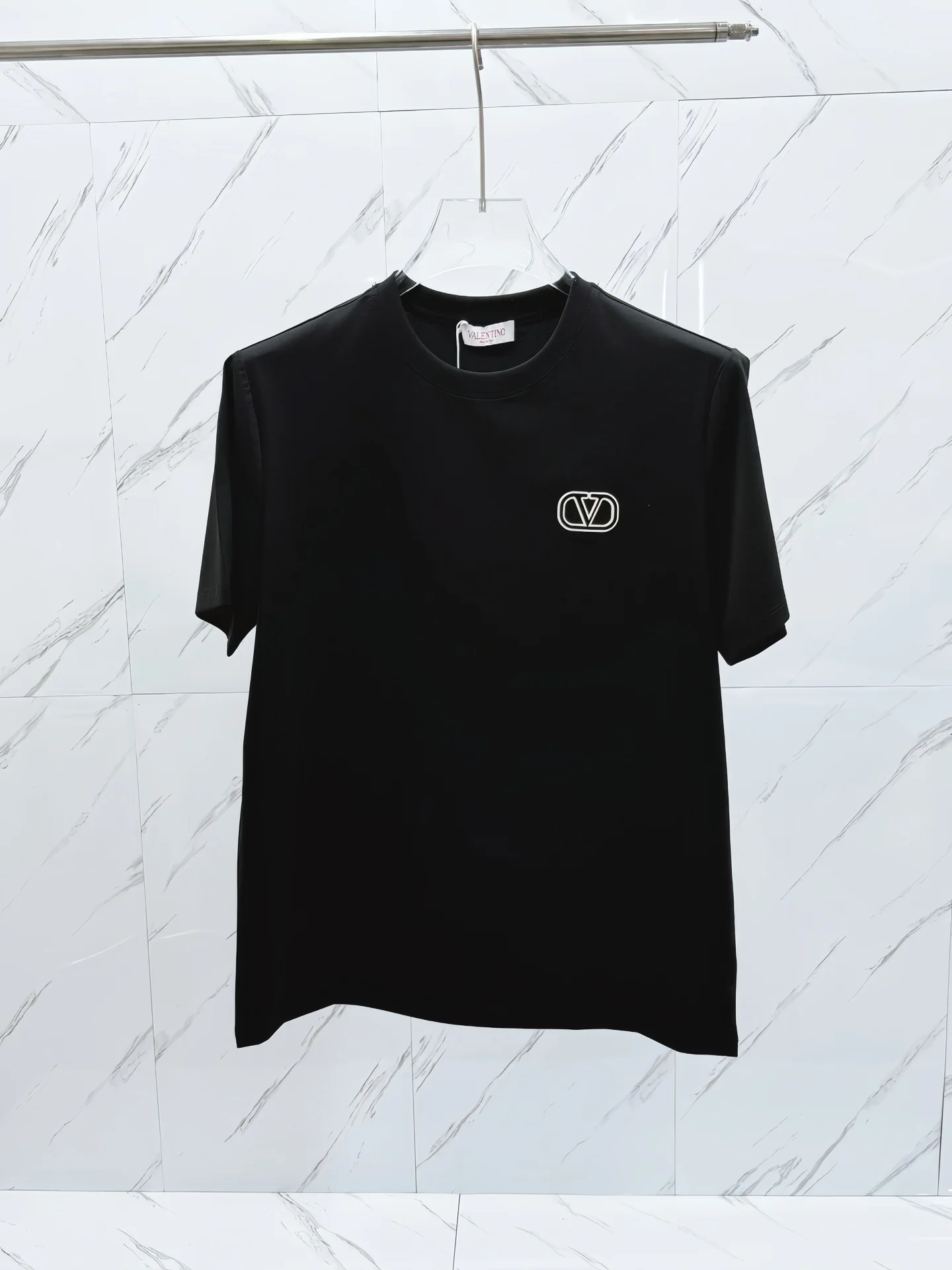 Valentino 2025FW Black VLTN Logo T-Shirt