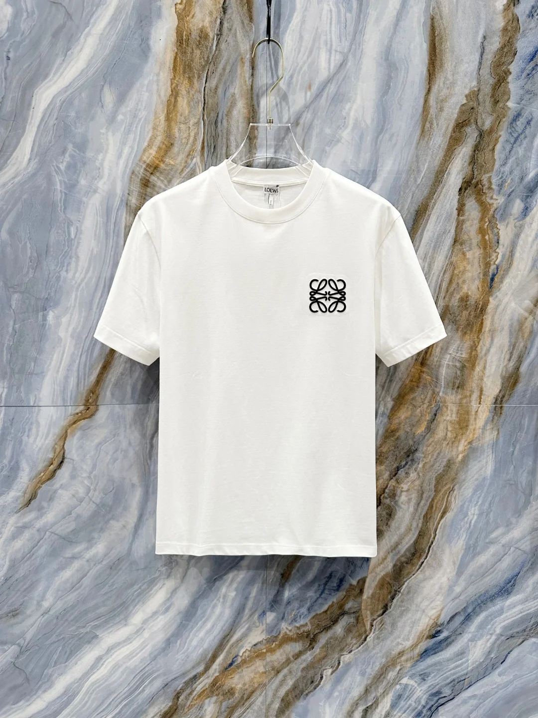 Loewe 2025 SS White Unisex Cotton T-Shirt With Logo