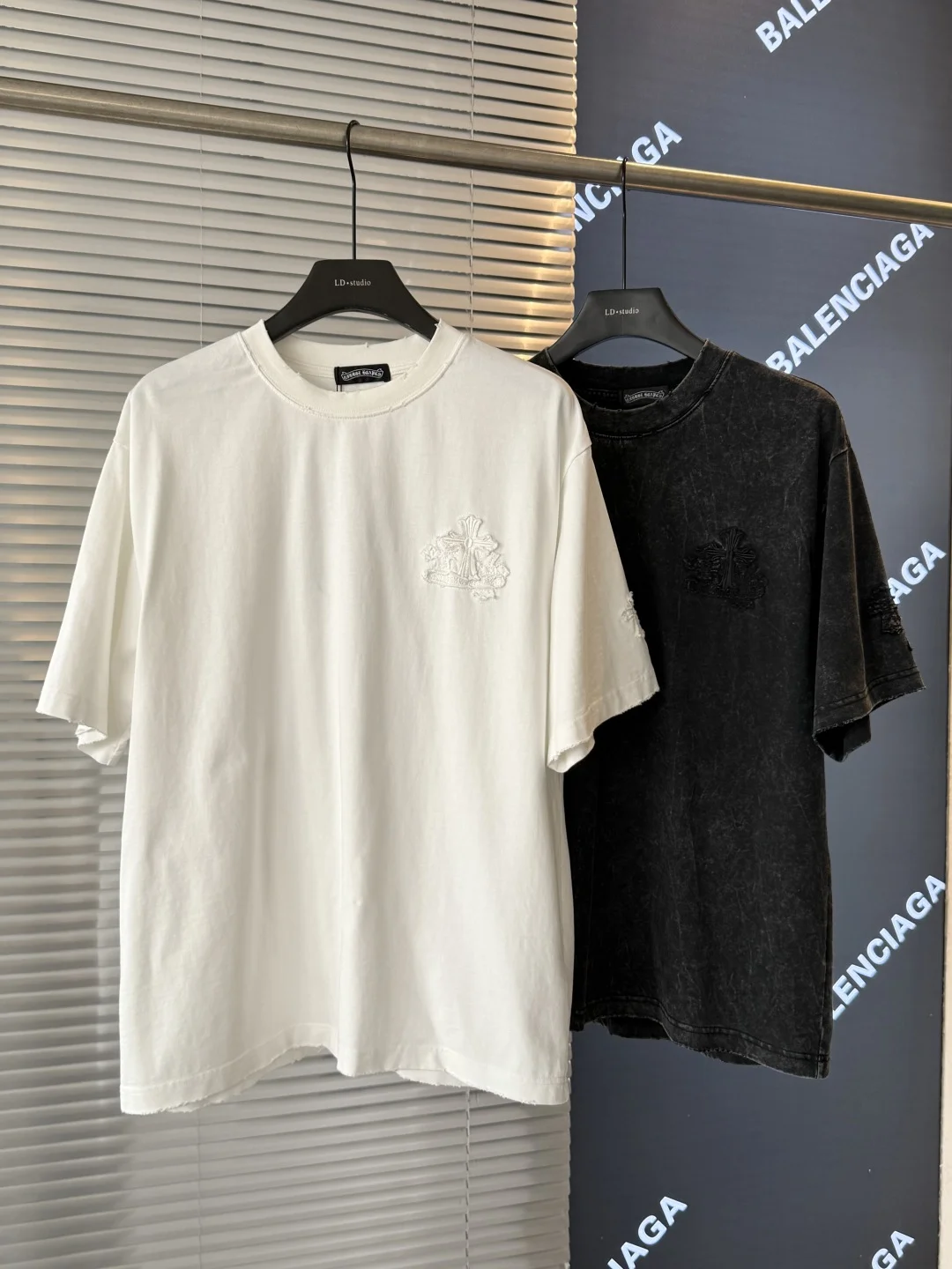 Chrome Hearts 2025 Cross Acid Wash T-Shirt