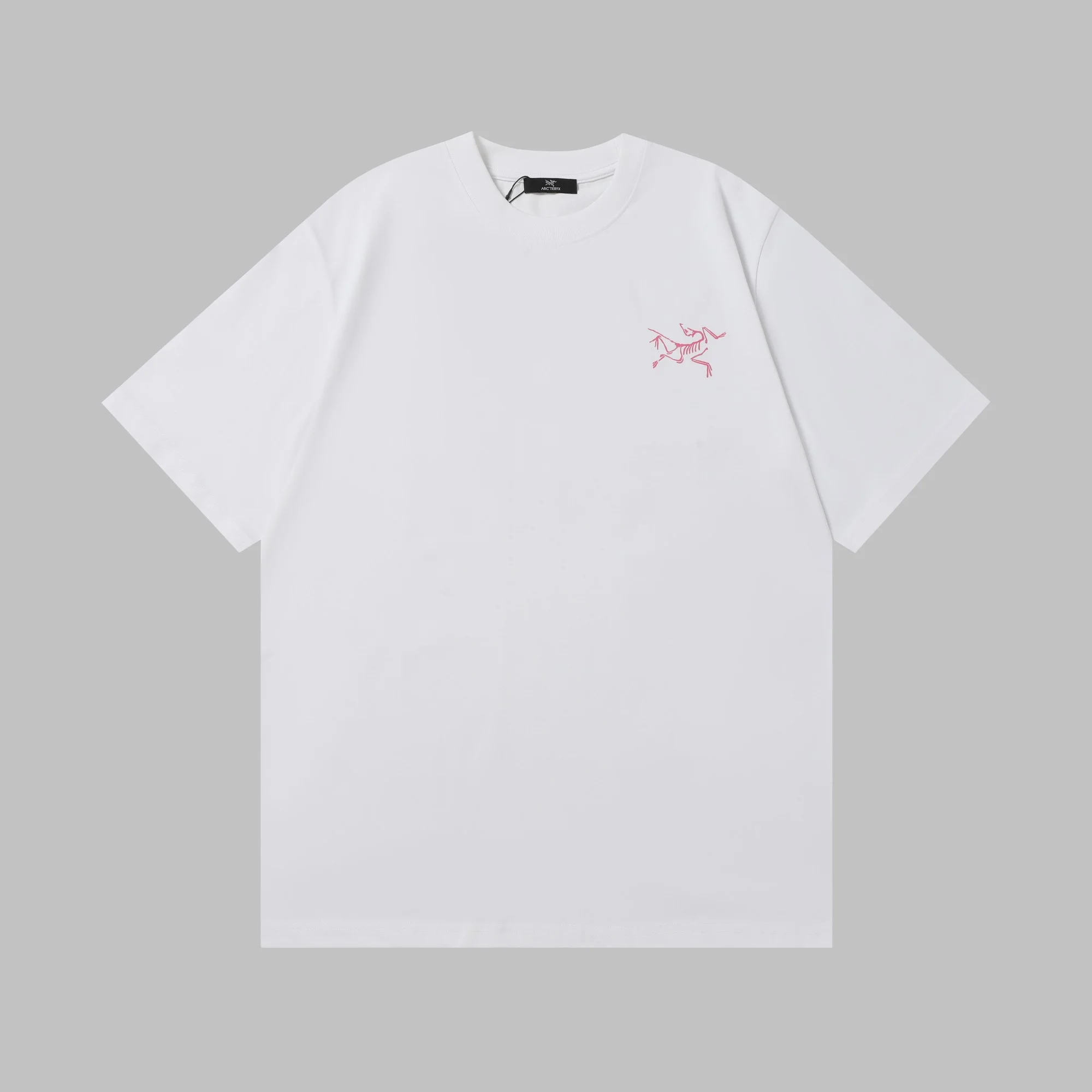 Arc'teryx White Short Sleeve T-Shirt Chest Pink