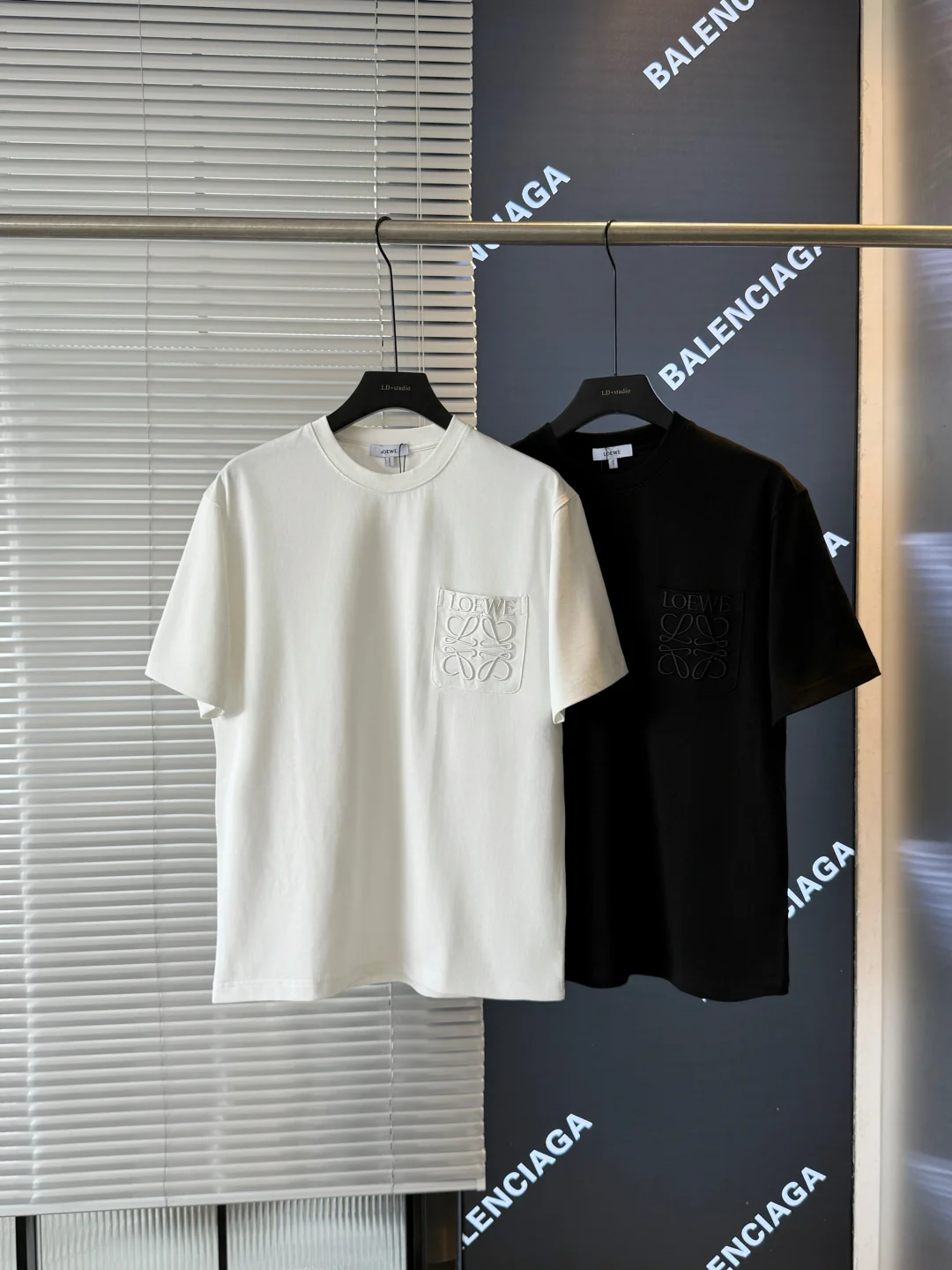 Loewe Black & White Pocket Embroidered T-Shirt