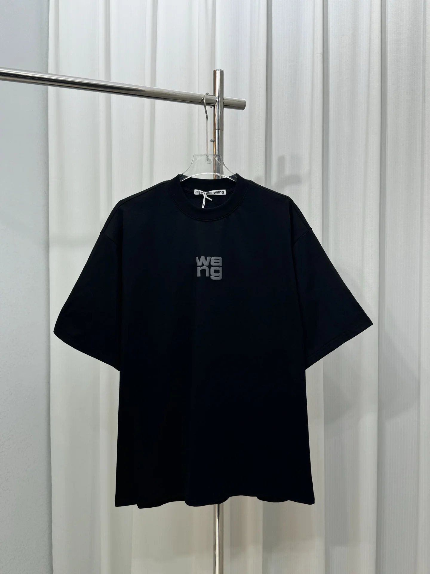 Alexander Wang Black Foam Logo Unisex T-Shirt