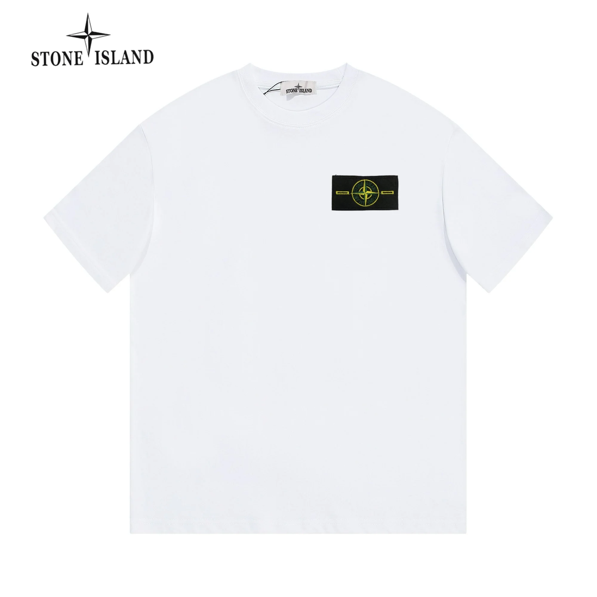 STONE ISLAND White Logo Patch SS T-Shirt