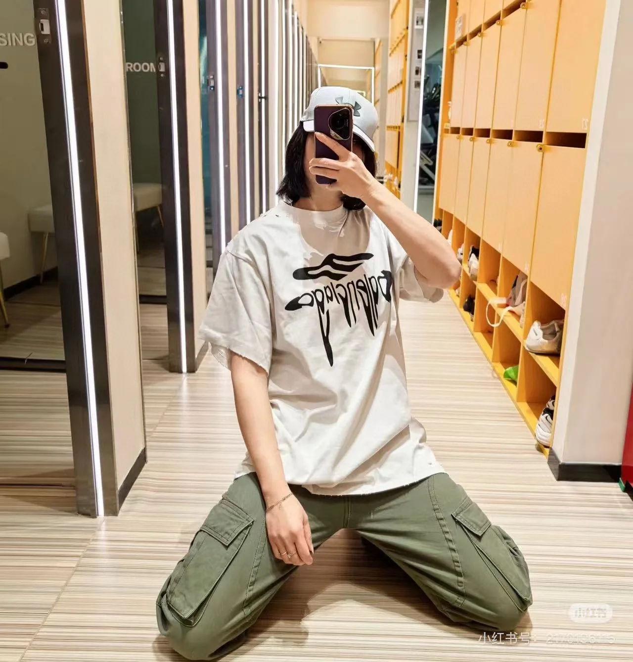 Balenciaga SS25 Washed White 3M Art Letter Print T-Shirt