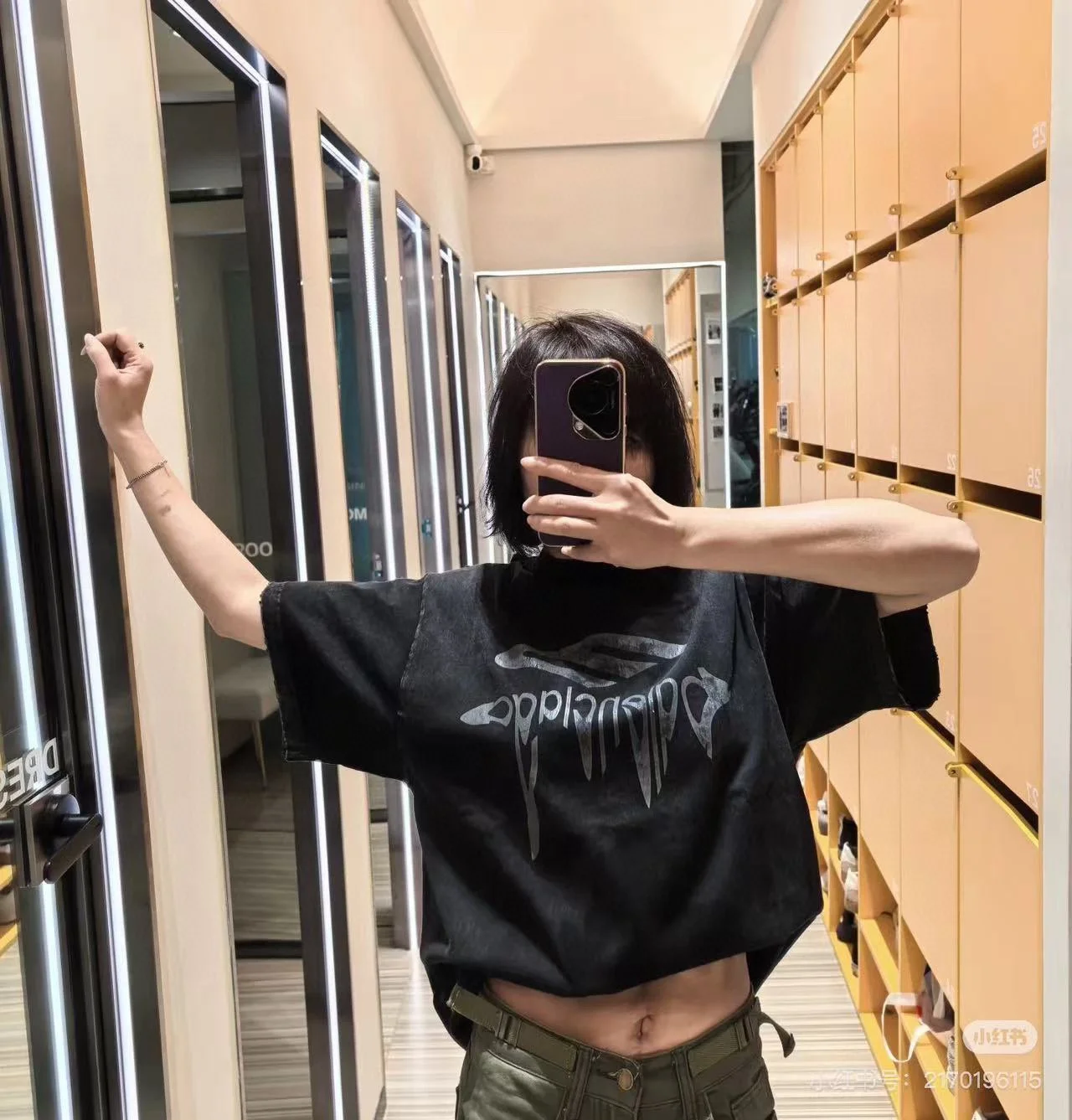 Balenciaga SS25 Black 3M Art Letter Print 280g T-Shirt