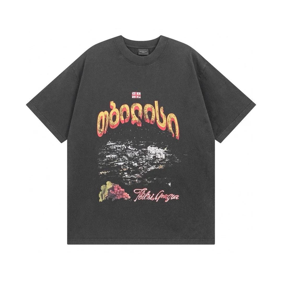 Balenciaga Washed Black Tbilisi OS Vtg T-Shirt