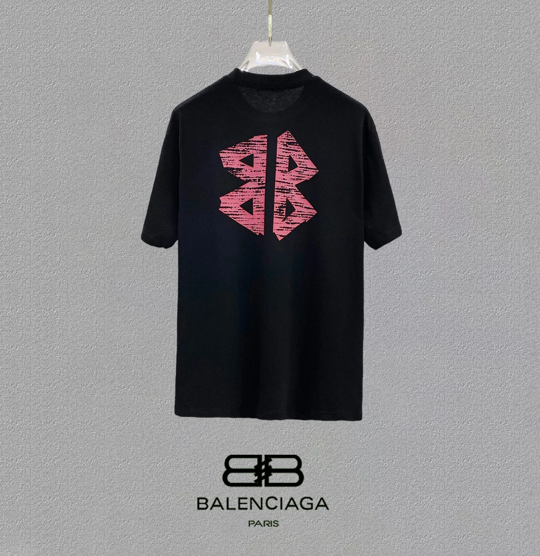 Balenciaga 25SS Black Logo Print Oversized T-Shirt