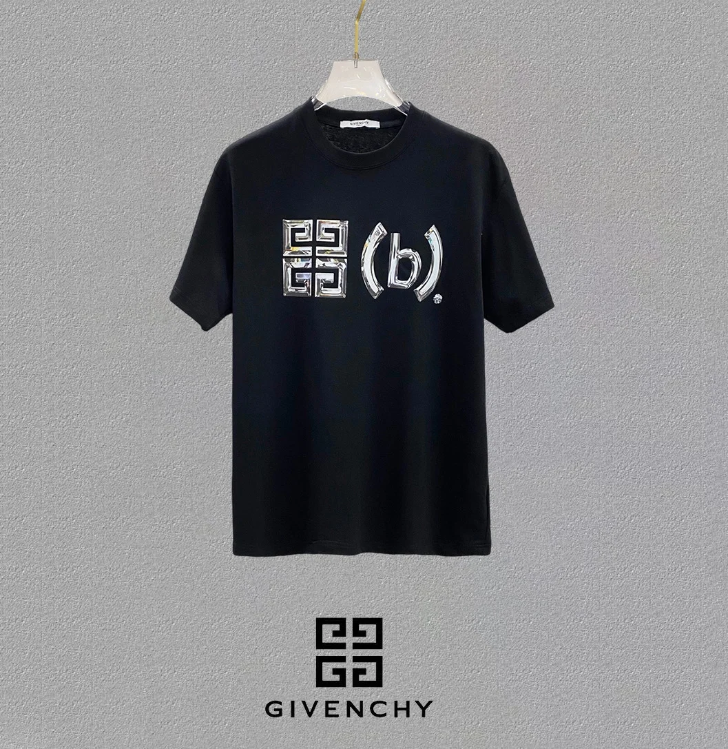 Givenchy 25SS Black Logo OS Short Sleeve T-Shirt