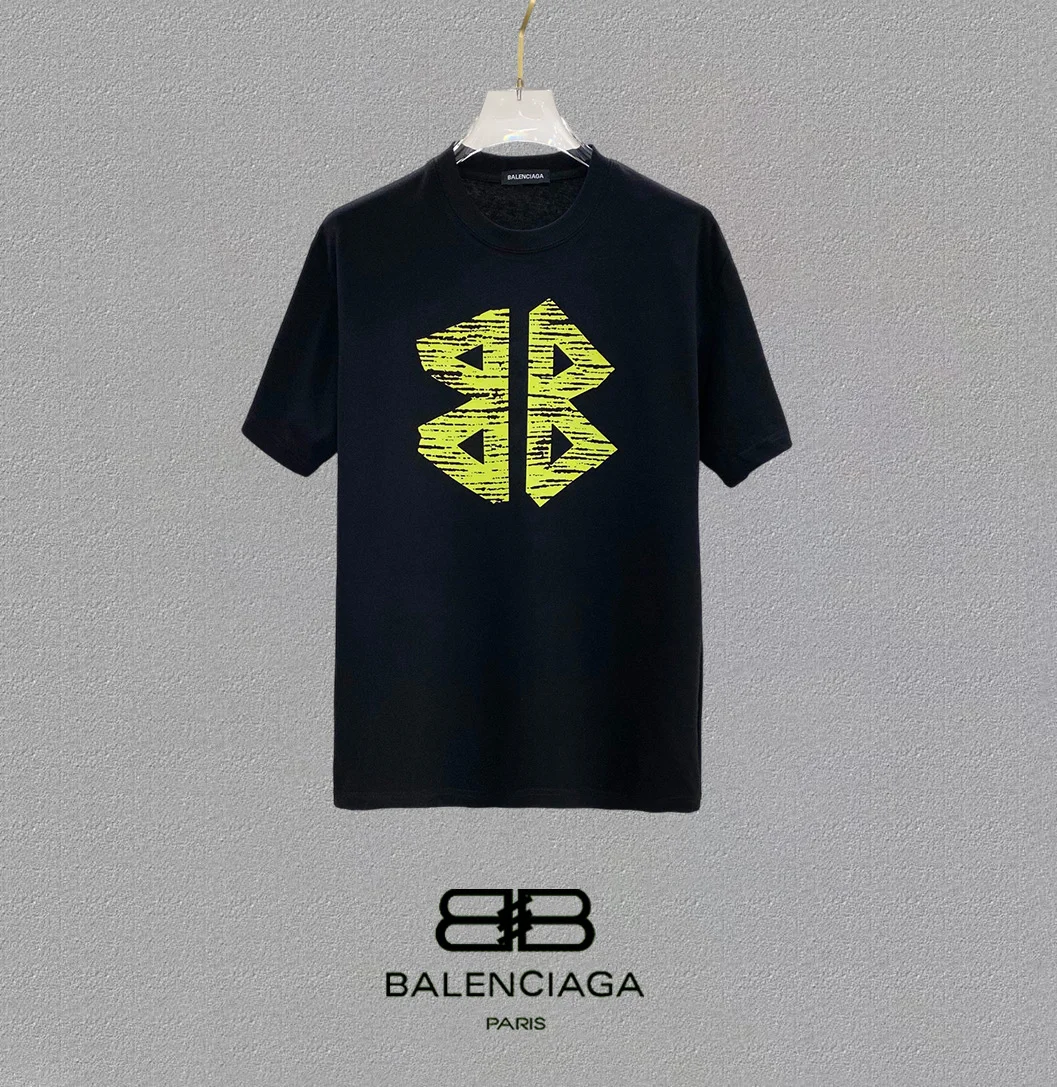 Balenciaga 25SS Black Logo Print Oversized T-Shirt