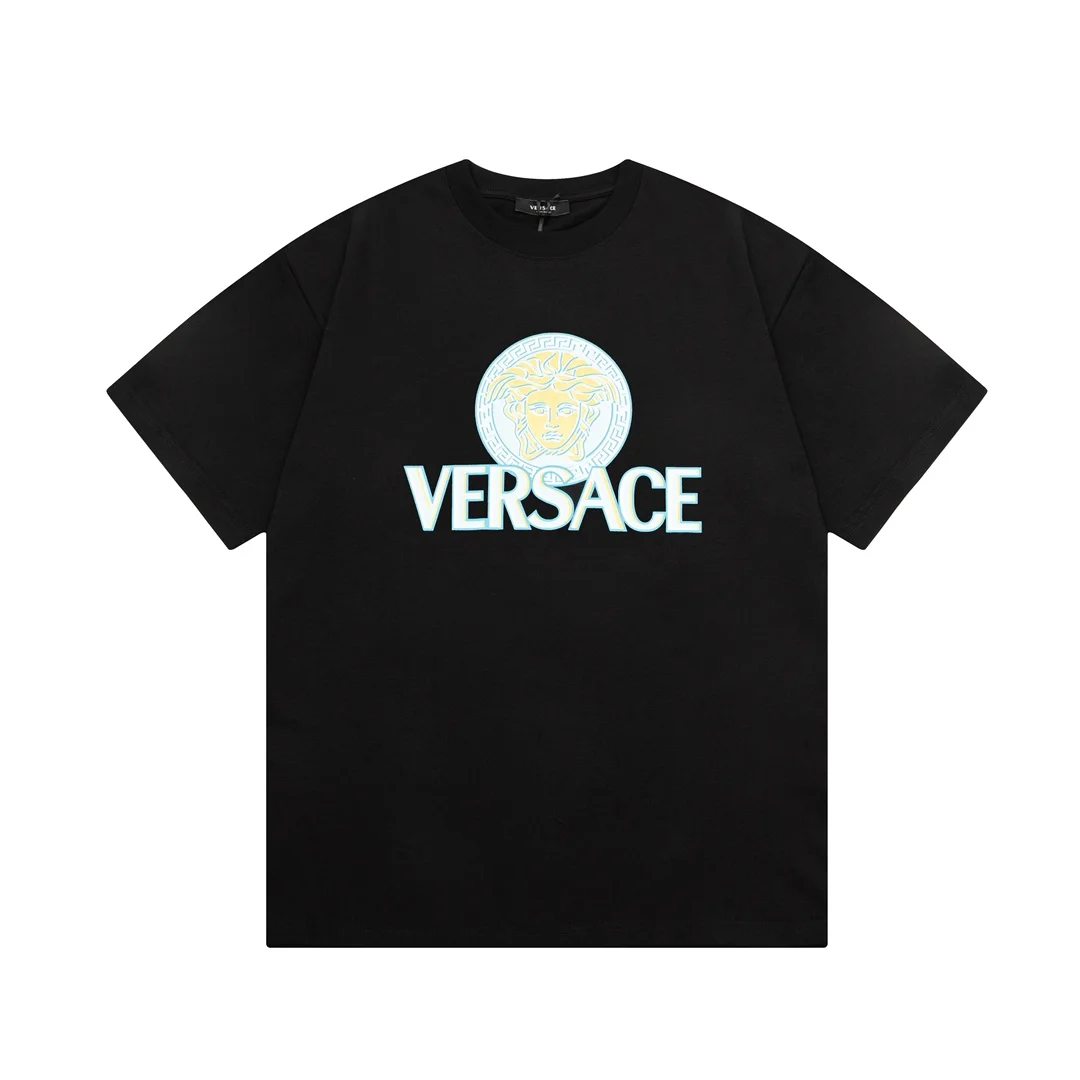 Versace Black Medusa Logo Short T-Shirt