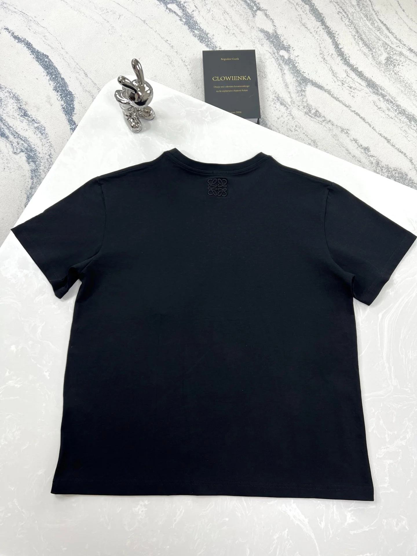 Loewe Black Moon Rabbit Embroidery Crew Neck T-Shirt 25ss