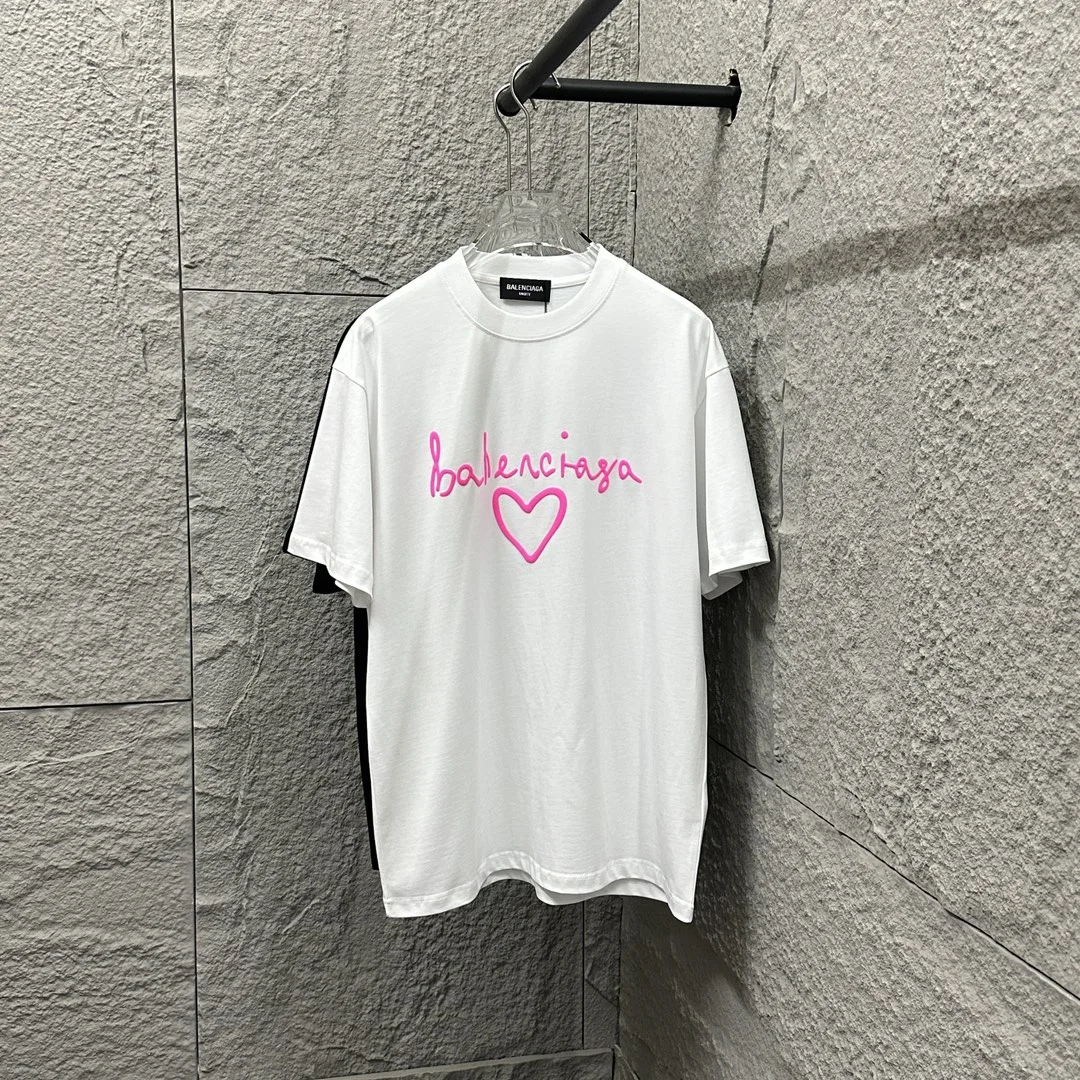 Balenciaga 2025 White T-Shirt Pink Foam (Unisex)