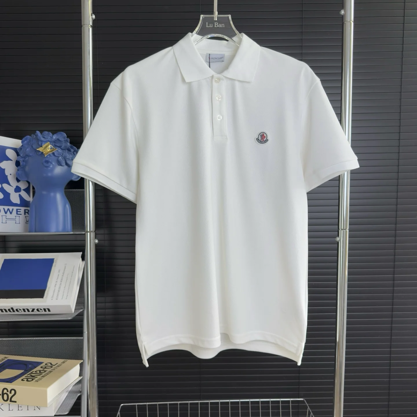 Moncler 2025 New White Custom Logo Casual Polo Shirt