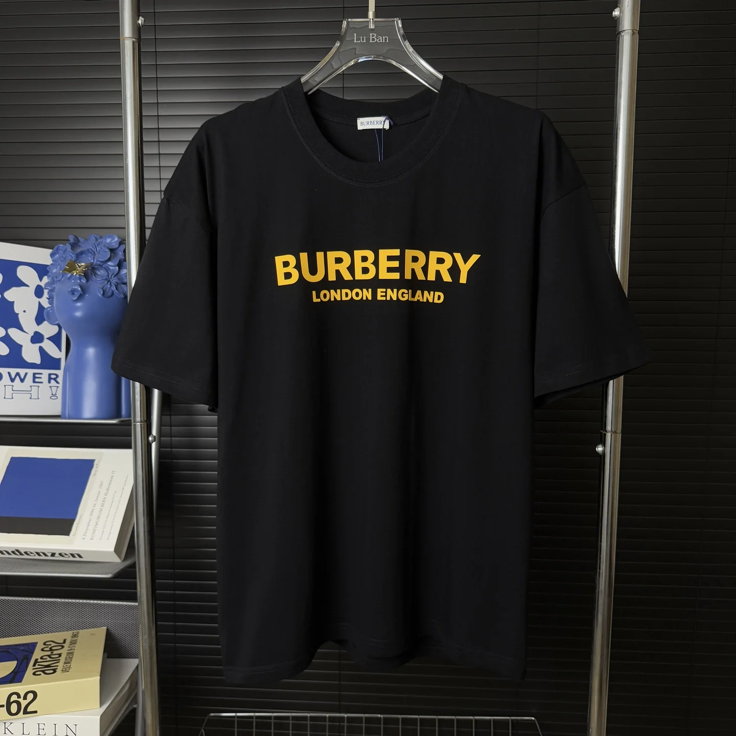 Burberry Black 3D Double-Layered Logo Heavyweight Crew Neck T-Shirt