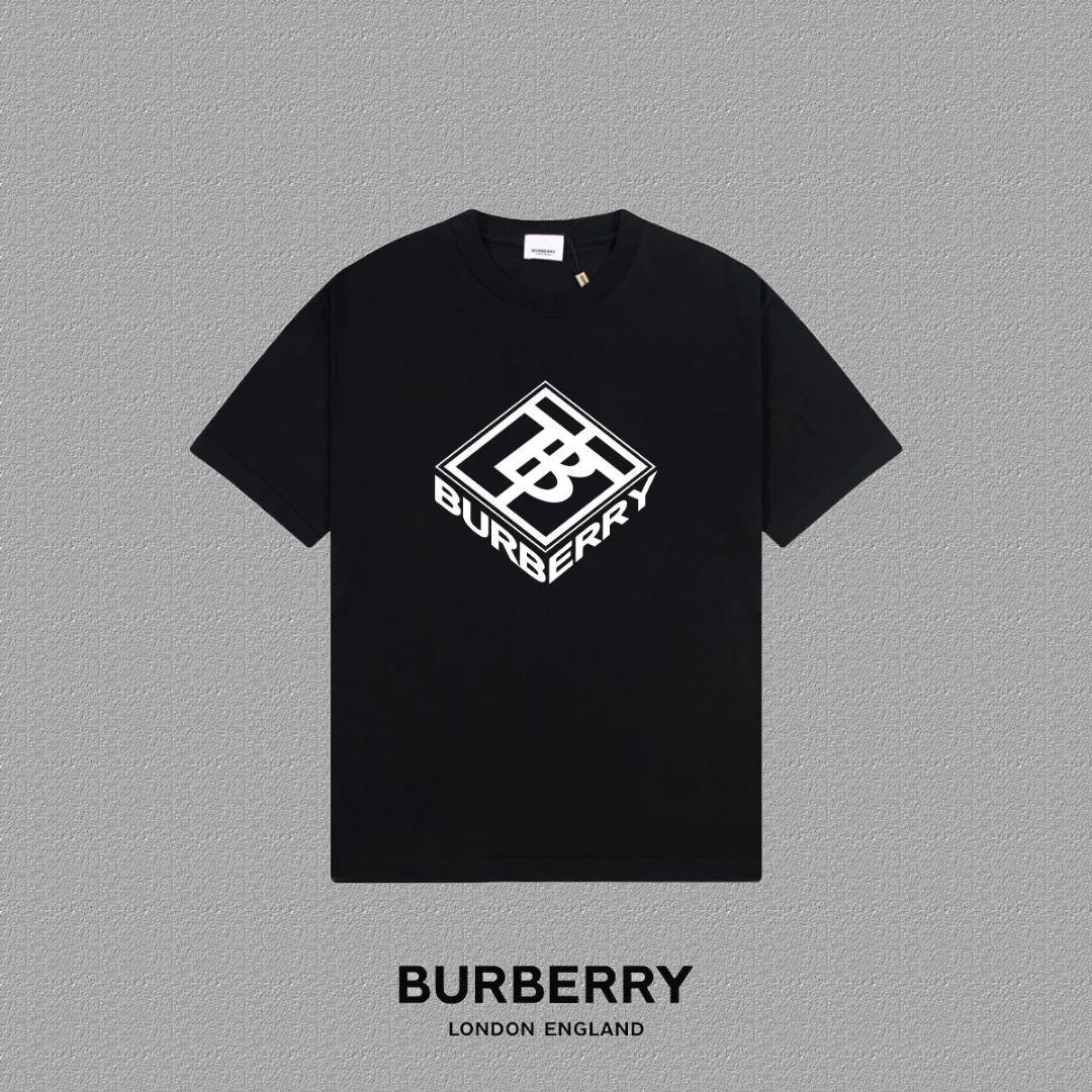 Burberry 2025FW Black Letter LOGO Print T-Shirt