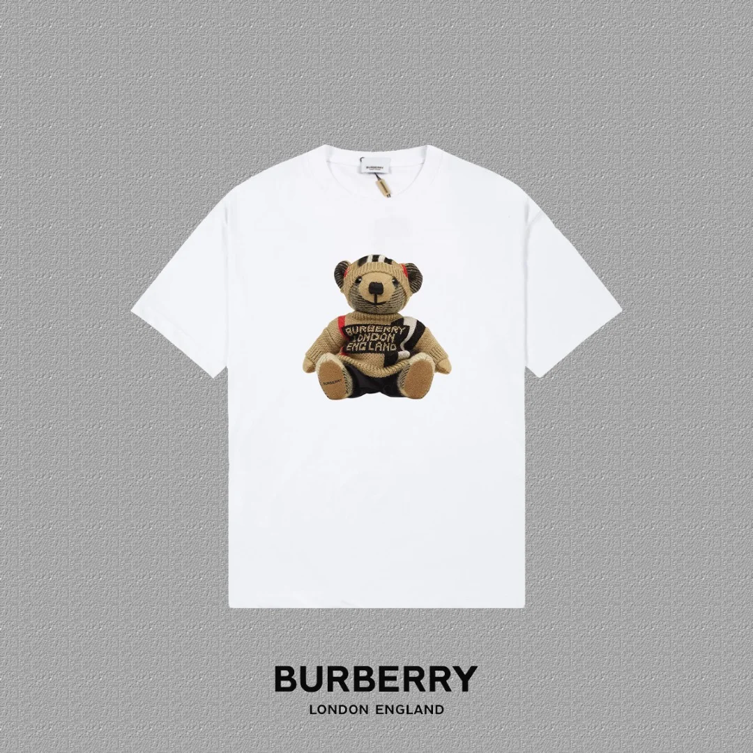 Burberry 2025FW White TB Thick-Plate Logo Print T-Shirt