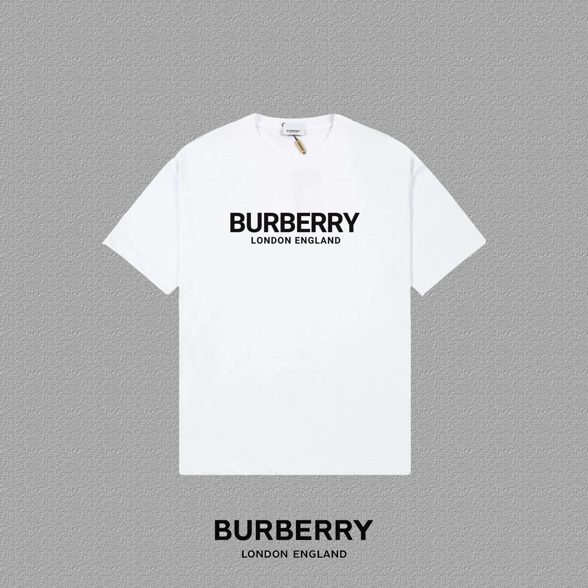 Burberry 2025FW White Teddy Bear & Logo Print T-Shirt