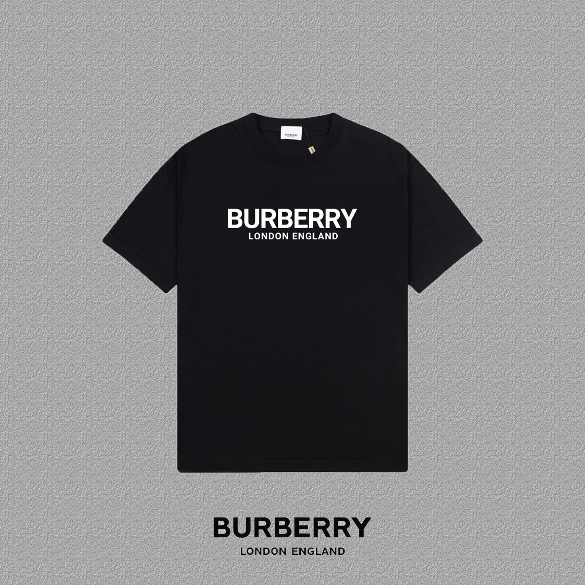 Burberry 2025FW Black Bear & Logo Print T-Shirt