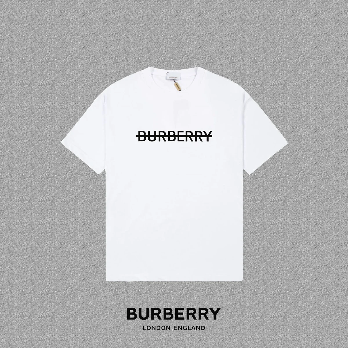 Burberry 2025FW White Bear & Logo Print Heavyweight T-Shirt