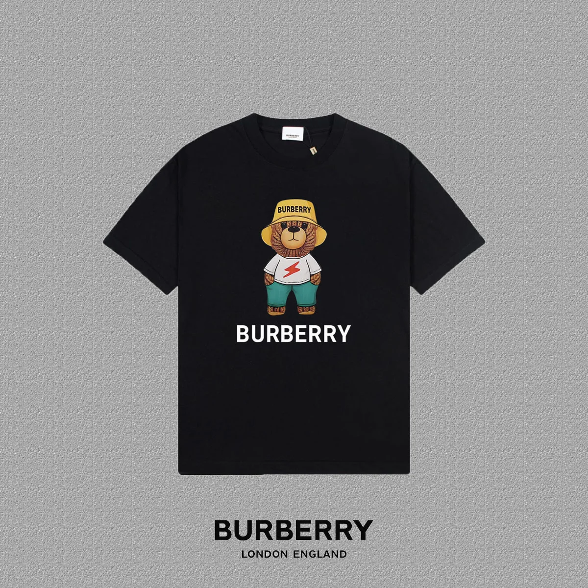 Burberry 2025FW Black Letter LOGO Print T-Shirt