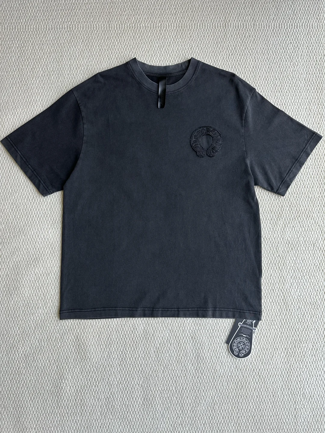 Chrome Hearts Black Classic Logo Embroidery & Patch T-Shirt