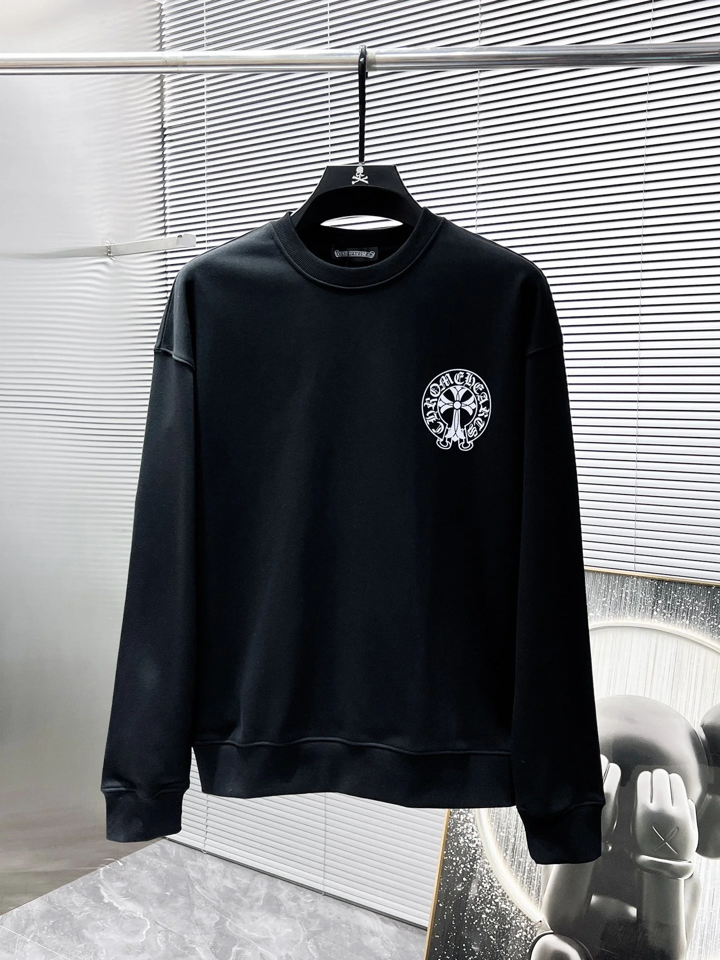 Chrome Hearts 2025SS Black Crew-Neck Long-Sleeve Sweatshirt