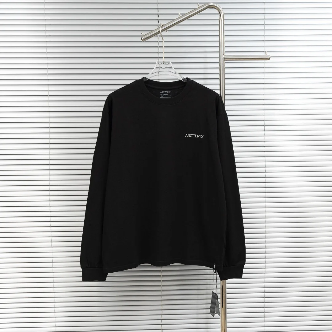 Arc'teryx Black Flocked Crew Neck Sweatshirt