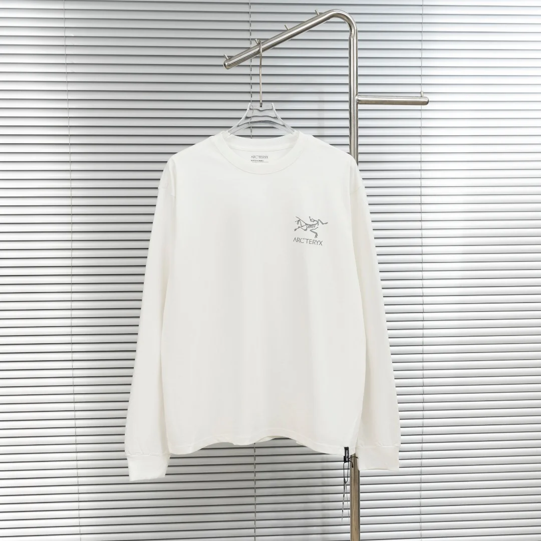 Arc'teryx White Crew Neck Sweatshirt with 3M Reflective Logo