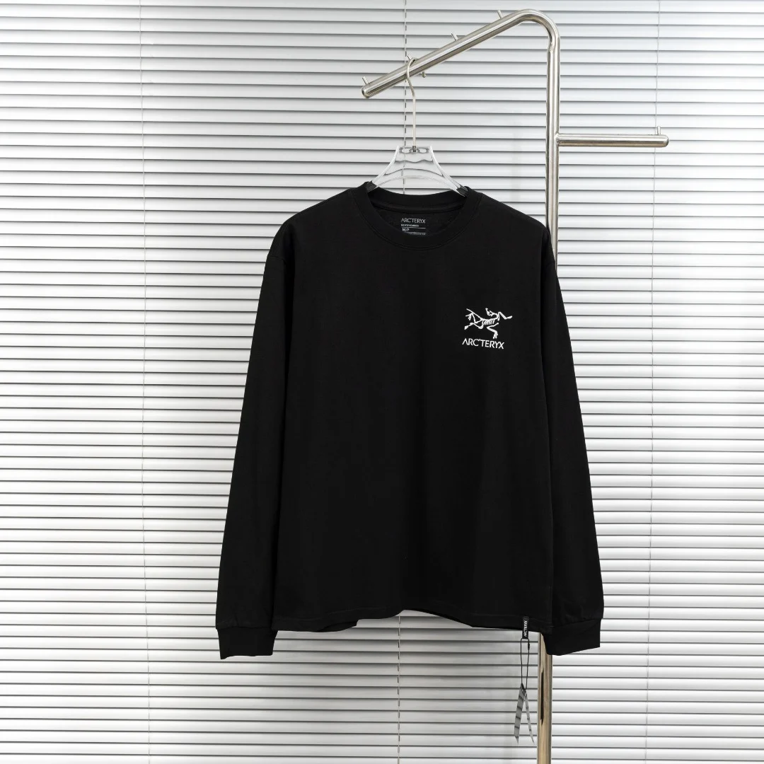 Arc'teryx Black Crew Neck Sweatshirt with Front & Back Logo