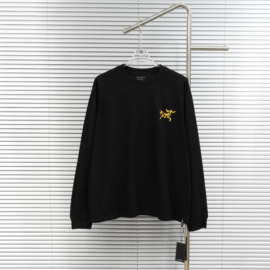 Arc'teryx Black Crewneck Sweatshirt with Flame Logo
