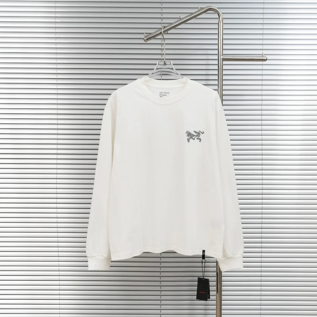 Arc'teryx White Crewneck Sweatshirt with Phantom Logo