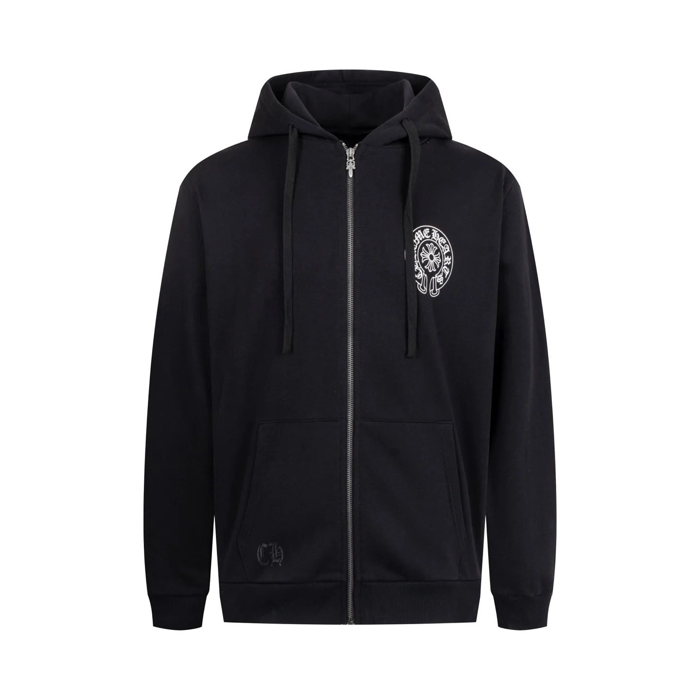Chrome Hearts Black NYC Limited Hooded Jacket with Horseshoe Print