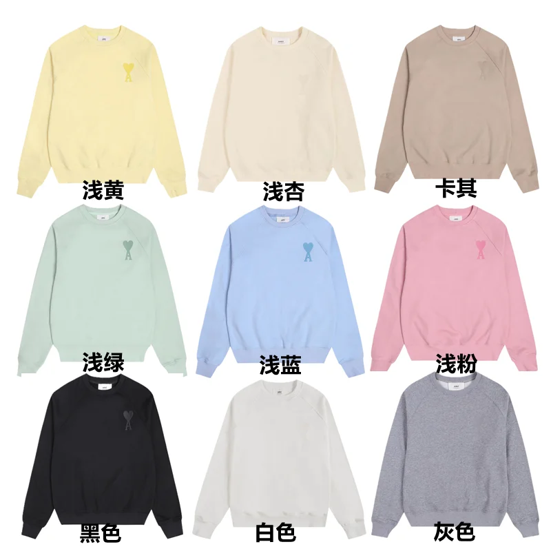 Ami 2025 Macaron Color Crew Neck Sweatshirt